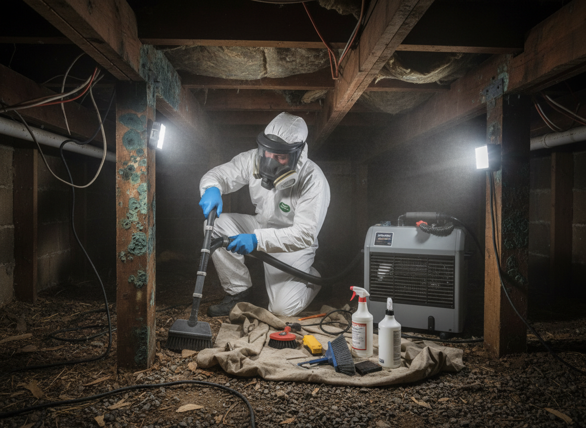 crawl space mold removal in Montrose