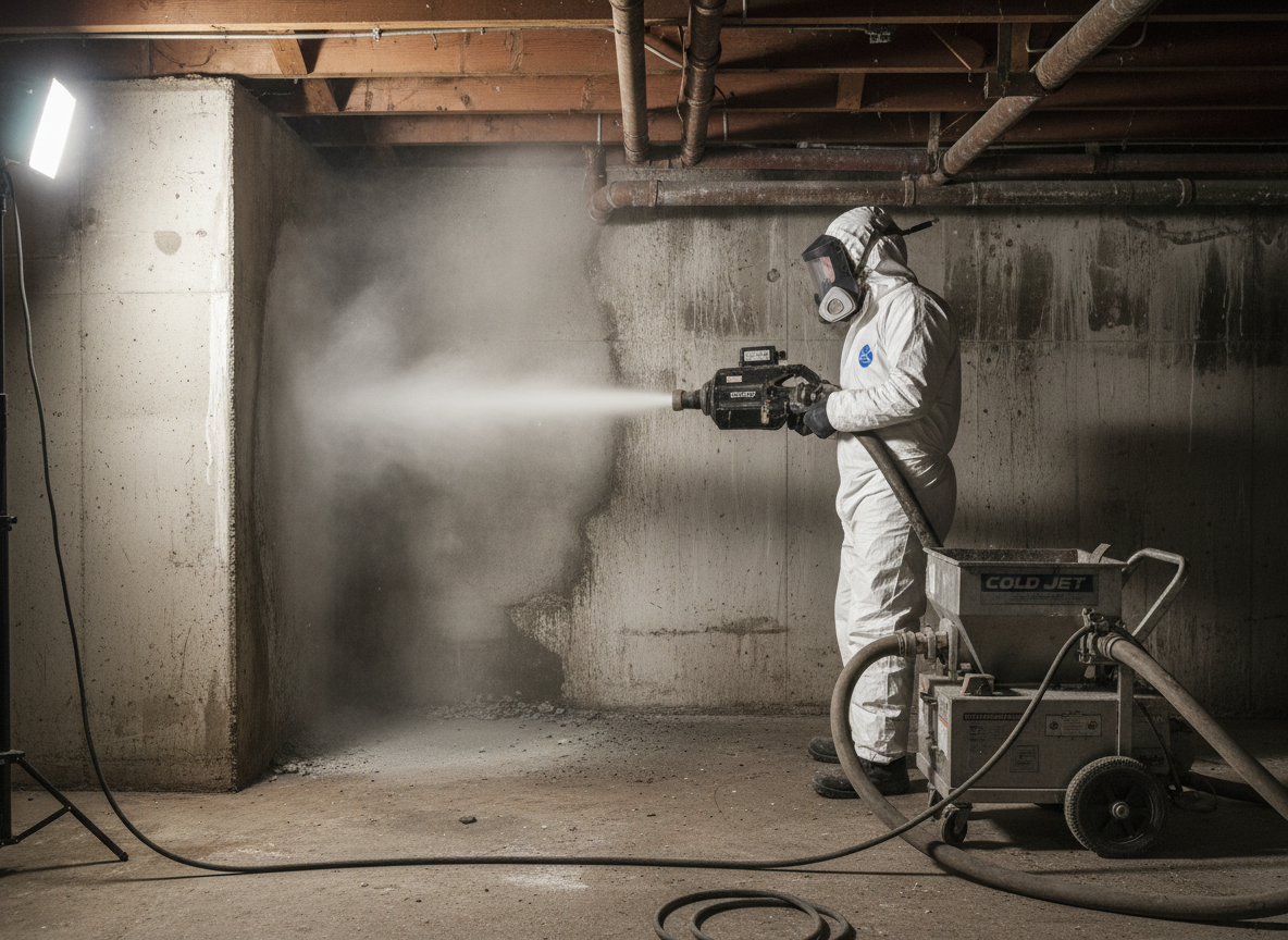 dry ice blasting mold in Montrose